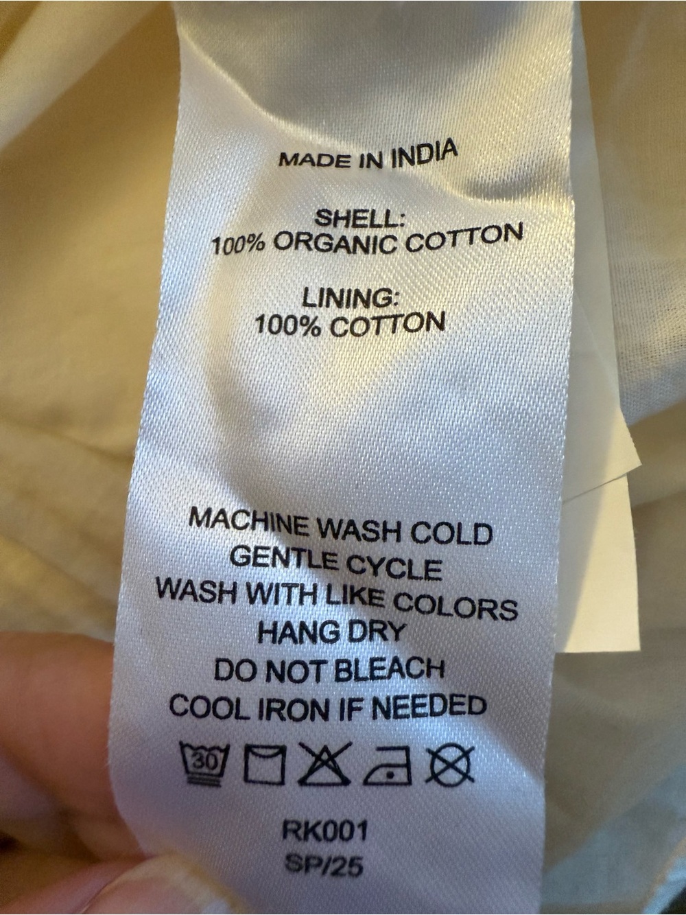 Quince Organic Cotton Gauze Tiered Cream Dress, Large - Picture 11 of 13